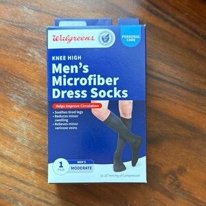 Walgreens Black Dress Compression Socks NWOT